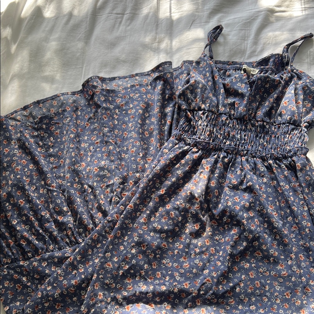Floral Blue Maxi Dress
